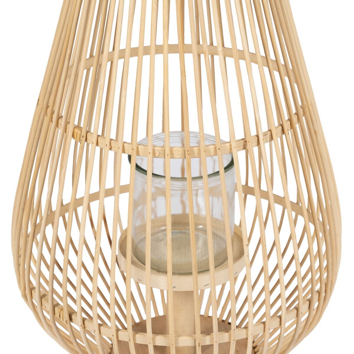 Lantern Natural Bamboo Crystal 30 x 30 x 55 cm